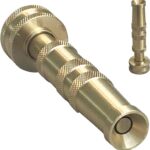 High Pressure Hose Nozzle Heavy Duty | Brass Water Hose Nozzles for Garden Hoses | Adjustable Function | Fits Standard Hoses, Garden Sprayer, Spray Nozzle, Power Washer Nozzle