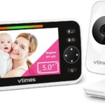 5″ LCD Screen Video Baby Monitor with Camera and Audio No WiFi, Two Way Audio, Night Vision,1000ft Range, 2X Zoom Temperature Display, Alarm, Lullaby for Baby Elderly Pet