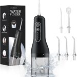 New Water Flosser for Teeth Cleaning, 260ML Portable Cordless Oral Irrigator with DIY Strength, 4 Cleaning Modes, IPX7 Waterproof Rechargeable Water Dental Pick Flosser for Home, Travel