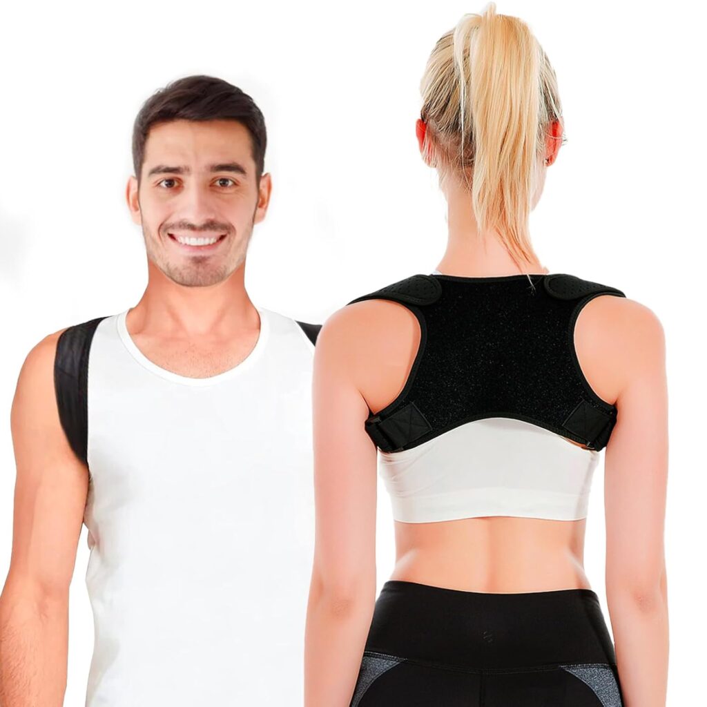Posture Corrector for Women and Men, Back Straightener Posture Brace Corrector, Upper Back Brace Adjustable Posture Corrector for Back Pain Relief, Corrector de Postura para Hombre Mujer