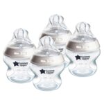 Tommee Tippee Natural Start Anti-Colic 5 oz BPA Free Baby Bottles, 0+ Months, Slow Flow Breast-Like Nipple, Self Sterilizing, Designed for Seamless Transition Between Bottle and Breast, Pack of 4