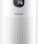 Air Purifiers for Home Large Room Covers up to 1800Ft², VisionAir 20dB Sleep Mode for Bedroom, with Real-Time AQI & PM2.5 Display, 360°Intake&Outlet Air Cleaner Pet-Friendly HEPA, HAP606, Bright White