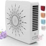 Portable Desktop Air Purifier & Fan Combo with HEPA Filter, Aroma & Ionizer – Compact Yet Powerful 3-Speed Air Cleaner for True Purification in Bedroom, Office, Travel & Gifts (White)