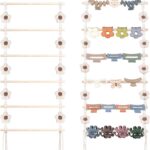 SNOWSTAR Flower Hair Claw Clip Organizer,Hanging Hair Clip Holder and Storage for Women Girls,Claw Clip Hanger Home Decor for Wall,Door,Closet