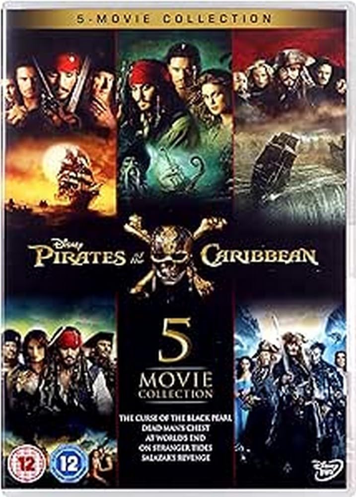 Pirates of the Caribbean 1-5 Boxset [Region2] Requires a Multi Region Player