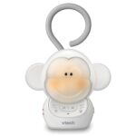 VTech Communications BC8211 Myla The Monkey Baby Sleep Soother with a White Noise Sound Machine Featuring 5 Soft Ambient Sounds, 5 Calming Melodies & Soft-Glow Night Light, 1 Count (Pack of 1)
