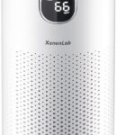 Air Purifiers for Home Large Room Covers up to 1800Ft², VisionAir 20dB Sleep Mode for Bedroom, with Real-Time AQI & PM2.5 Display, 360°Intake&Outlet Air Cleaner Pet-Friendly HEPA,HAP606,Soft White