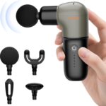 Super Mini Massage Gun, Deep Tissues Percussion Muscle Massager, Compact Sports Travel Massage Gun, Portable Massager Gun for Gifts for her him, Black