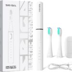 SEIGA Sonic Electric Toothbrush for Adults,5 Cleaning Modes & 3 Intensities,Rechargeable Smart Toothbrush with 2 Brush Heads,Built-in 2 Min Smart Timer,IPX7 Waterproof,One Charge for 60 Days