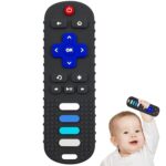 YAPROMO Baby Silicone Teether Toys, Toy Remote for Toddlers 3-18 Months, Kids Remote Teething Toy, TV Remote Teether Toys, Food Grade Silicone
