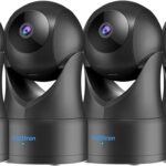 owltron Indoor Security Camera, 360 Pan/Tilt Home Cameras with Motion Detection, Pet Cam with Phone App, 2K WiFi Baby Monitor with Night Vision & Two Way Audio, 4 Pack