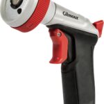 Gilmour Pro Heavy Duty Garden Hose Nozzle with 5 Adjustable Spray Patterns, Water Hose Nozzle for Watering Garden or Lawn, Silver