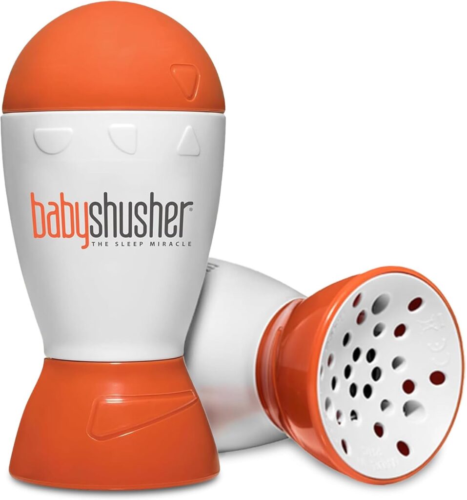 Baby Shusher Portable Sound Machine – Mom-Like ‘Shh!’ Sound for Baby, Sleeping Soother, Newborn Essentials for Crib, Battery Operated Hush, Travel Friendly, Shower & Registry Gift – 1 Count