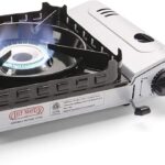 Chef Master 15,000 BTU Butane Portable Camp Stove | Double Wind-Guard Portable Stove Burner w/Piezo Click Ignition for Emergencies, Tailgating, Hiking, Backpacking & Camping Essentials – 90019