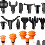 AiRelax Massage Gun Attachments for Hypervolt Go, Upgraded 15 PCS Massager Heads to Meet Different Needs for Deep Tissue Muscle Massage Gun, Plug-n-Play MassageGun Accessories Easy to Use