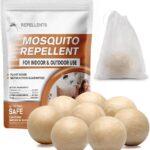 Mosquito Repellent Outdoor Patio, Mosquito Repellents Indoors, Natural Mosquito Repellent Balls, Mosquitoes Repellant for Yard/Camping, Mosquito Deterrent,120 ft² and 60-90 Days-8P