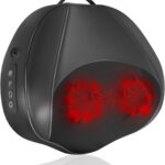 Corded Back Massager with Heat Plug-in Full Body Shiatsu Neck Massage Deep Kneading for Neck Shoulder Leg Waist, Gift for Women and Men for Office, Home, Black