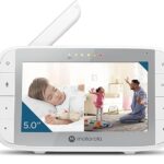 Motorola Nursery VM36XL 2-Camera Video Baby Monitor, 1000ft Range no WiFi 2.4 GHz Wireless, 5″ Screen, 2-Way Audio, Pan/Tilt/Zoom, Sensor, Lullabies, Night Vision