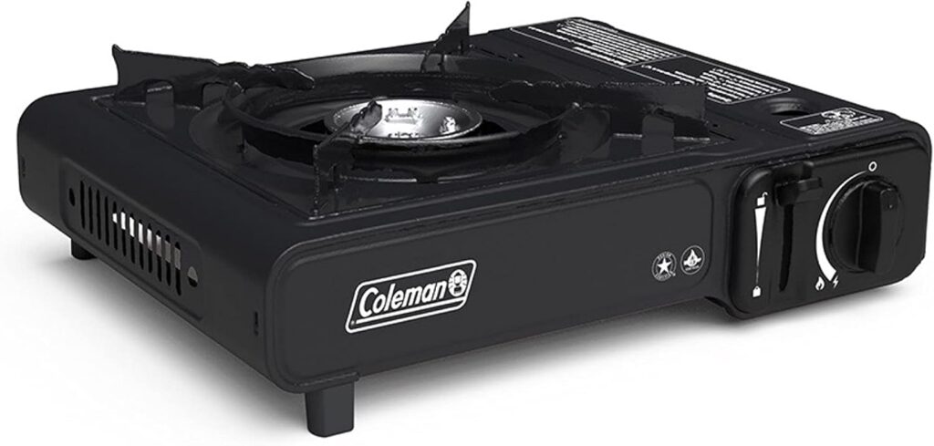 Coleman Classic 1-Burner Butane Stove, Portable Camping Cooktop with Carry Case & InstaStart Ignition, Adjustable Burner with 7650 BTUs of Power for Camping, Grilling, Tailgating, & More