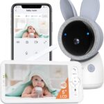 ARENTI Upgraded Baby Monitor, 4MP 2.4G&5G WiFi Baby Camera Monitor, Infrared Night Vision, Night Light, 2-Way Audio, Cry&Motion Detection, Temp&Humidity Sensor, App Control