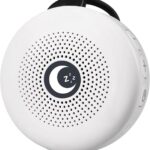 Sleepbox Sleep Sound Machine Portable Noise Machine with 30 Soothing Sounds 4 Timer Memory Function Rechargeable Battery 32 Volume Levels for Sleeping Traveling Relaxing for Baby Kids Adults (White)