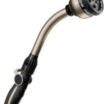 RESTMO Watering Wand Heavy Duty, Metal Garden Hose Wand with 10 Spray Patterns, 15-Inch Long Hose Nozzle Sprayer with Thumb Flow Control, Ideal to Water Hanging Baskets and Shrubs