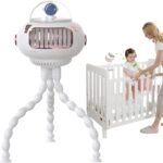 Stroller Fan | Handheld USB Rechargeable Pushchairs Fan with Adjustable Speed | Travel Fans | Octopus Air Cooler for Baby Stroller Bike Bed Travel Car Hospital Camping Desk Beach Nursery Tent