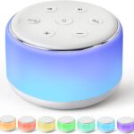 FamiSym White Noise Sound Machine Baby for Sleeping with Night Light – 34 Soothing Sounds, Rechargeable White Noise Machine for Kids Adults, Portable Lullaby Sleep Machine Baby Soother Home Travel