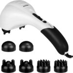 cotsoco Neck Back Massager, Electric Full Body Massager – Deep Tissue Percussion Massage Hammer for Muscles, Arm, Neck, Shoulder, Back, Leg, Foot (Black)