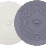 V-TOP Tub Stopper 2 Pack, 6 inches Large Silicone Drain Plug Hair Stopper Flat Suction Cover for Kitchen Gadgets Bathroom Accessories and Laundry