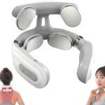 Vitality Magic Pro 2.0 Neck Massager,2025 Upgraded 4-Head Magic Pro 2.0 Neck Massage,with 6 Vibration Modes & 15 Intensity Levels,Promote Muscle Relaxation (White)