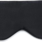 Sleep Mask for Women Men, Mulberry Silk Eye mask for Sleeping, Unique Adjustable Ear-Hanging Strap, Large Size