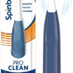 Spinbrush New PRO Clean Battery Powered Electric Toothbrush for Adults, Soft Bristles, Blue, 1 Count