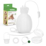 Haakaa Silicone Supplemental Feeding Tube & Pouch Set – Breastfeeding Assistance Kit for Low Supply, Latching Support, Donor or Pumped Milk – 120ml Pouch + Adjustable Flow Tube