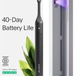 SURI 1.0 Sonic Electric Toothbrush with UV Cleaning Travel Case | 40+Day Battery | Designed in California | Electric Toothbrush for Adults | Travel Toothbrushes | Tooth Brush | Black