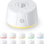 Sound Machine White Noise Machine – 30 Soothing Sounds, 10 Colors Night Light, Rechargeable Battery- Travel Portable Sound Machine for Sleep Baby Adults, Perfect Sleeping Companion