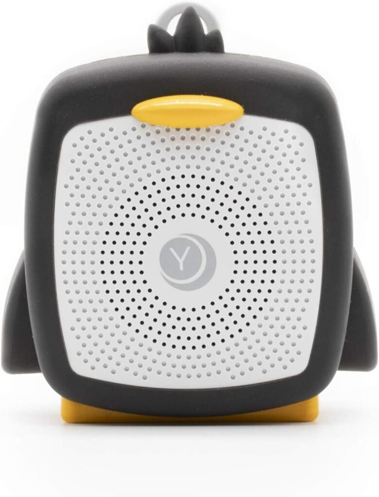 Yogasleep Pocket Baby Soother Penguin, White Noise Machine, 6 Soothing Sounds & Timer for Better Sleep, Includes Brown Noise & Lullabies, Compact Size for Travel & Child Safe, Must Have Registry Gift