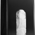 Plastic Bag Holder | Durable Plastic Wall Mount Kitchen Grocery Bag Storage Organizer | Smudge Proof, Fingerprint Resistant | Black