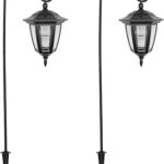 MAGGIFT 34 Inch Hanging Solar Lights Outdoor Waterproof Solar Garden Lights with 2 Shepherd Hooks Landscape Lighting for Lawn Patio Yard Pathway Driveway,2 Pack