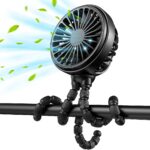 Modern Baby Stroller Fan – Black