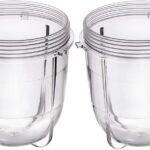 Replacement Parts Cups Accessory Compatible with Original Magic Bullet 250W MB1001 Blender (2 12oz cups)