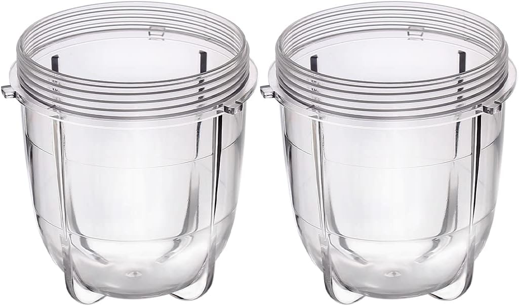 Replacement Parts Cups Accessory Compatible with Original Magic Bullet 250W MB1001 Blender (2 12oz cups)