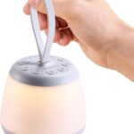 Upgraded Travel White Noise Sound Machine for Baby Adult, Portable Sleep Machine with Night Light and 21 Soothing Sounds, Timer and Memory Function, for Home Office Yoga Meditation Relaxing