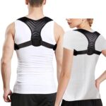 Posture Corrector for Men and Women, Adjustable Back Brace Belt, Breathable Back Shoulder Straightener Support Belt, Posture Brace Scoliosis Corrector, Relief Lower Spine Neck Pain (M)