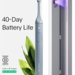 SURI 1.0 Sonic Electric Toothbrush with UV Cleaning Travel Case | 40+Day Battery | Designed in California | Electric Toothbrush for Adults | Travel Toothbrushes | Tooth Brush | Blue