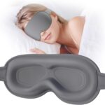 Sleep Mask, EVA BELLE Sleep Masks for Men Women, Zero Eye Pressure 3D Sleeping Mask, 100% Light Blocking Eye Covers with Adjustable Strap for Sleeping Travel Home Nap Rest Memory Foam