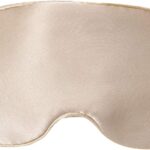 Mulberry Natural Silk Sleep Mask for Women & Men with Elastic Strap, Super Soft Sleeping Eye Mask, Size M, (Champagne)