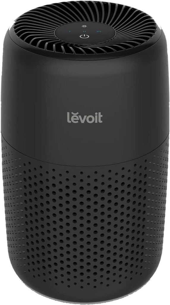 LEVOIT Air Purifiers for Bedroom Home, AHAM VERIFIDE, 3-in-1 Filter with Fragrance Sponge for Better Sleep, Filters Smoke, Allergies, Pet Dander, Odor, Dust, Office, Portable, Core Mini-P, Black