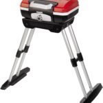 Cuisinart Petite Gourmet Portable Gas Grill with VersaStand, Compact Portable Grill Propane, 150 Sq. In. Cooking Surface, 5,500 BTU Burner Small Gas Grills for Camping, BBQ, Adjustable Base, Handles