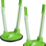 2 Pcs Baggy Rack, Freezer Bag Holder Stand, Adjustable Food Storage Holders, Plastic Food Prep Bag/Zip Lock Bag Holder Stand, for Meal Prep Bag, Kitchen Gadget